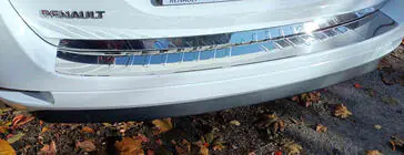 Renault Logan MCV 2013-2022 Heckstoßstangenschutz Carmos Edelstahl Foto 2