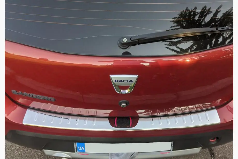 Renault Sandero 2007-2013 Heckstoßstangenschutz Carmos V1 Edelstahl Image