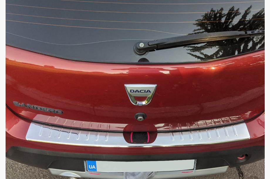 Dacia Sandero 2007-2013 Heckstoßstangenschutz Carmos V1 Edelstahl Image