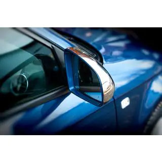 Spiegelabdeckungen (2 Stk., Edelstahl) Audi A4 B6 2000-2004 Foto 4