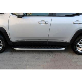 Türleisten Schwarz Chrom (4 Stk, Edelstahl) Jeep Renegade 2014- Foto 3