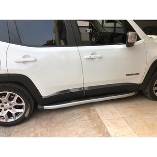 Türleisten Schwarz Chrom (4 Stk, Edelstahl) Jeep Renegade 2014- Foto 1
