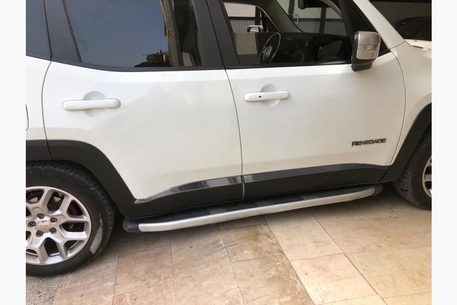 Jeep Renegade 2014- Türleisten Schwarz Chrom (4 Stk, Edelstahl) Image