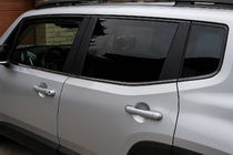 Jeep Renegade 2014- Fensterleisten Schwarz Chrom (6 Stk, Edelstahl) Foto 1