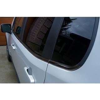 Fensterleisten Schwarz Chrom (6 Stk, Edelstahl) Jeep Renegade 2014- Foto 2