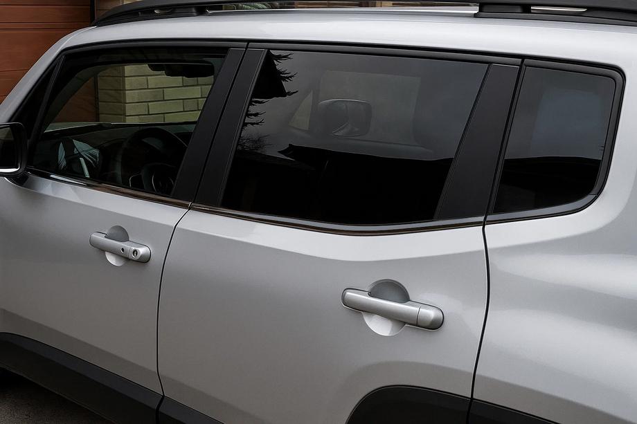 Jeep Renegade 2014- Fensterleisten Schwarz Chrom (6 Stk, Edelstahl) Image
