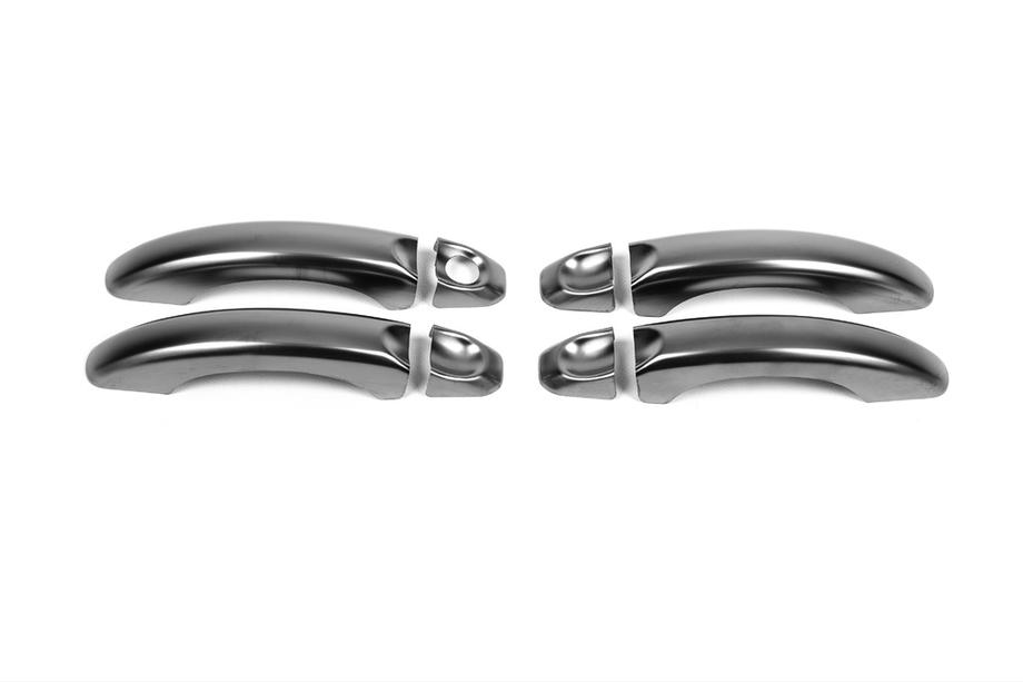 Volkswagen Amarok 2010-2022 Türgriff Abdeckungen Schwarz Chrom (4 Stk, Edelstahl) Image