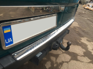 Volkswagen Crafter 2006-2016 Kofferraumleisten über dem Kennzeichen BlackChrome (Edelstahl) Foto 2