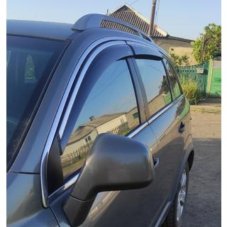 Windabweiser mit Chromleiste (4 Stk, Niken) Opel Antara 2006-2017 Foto 3