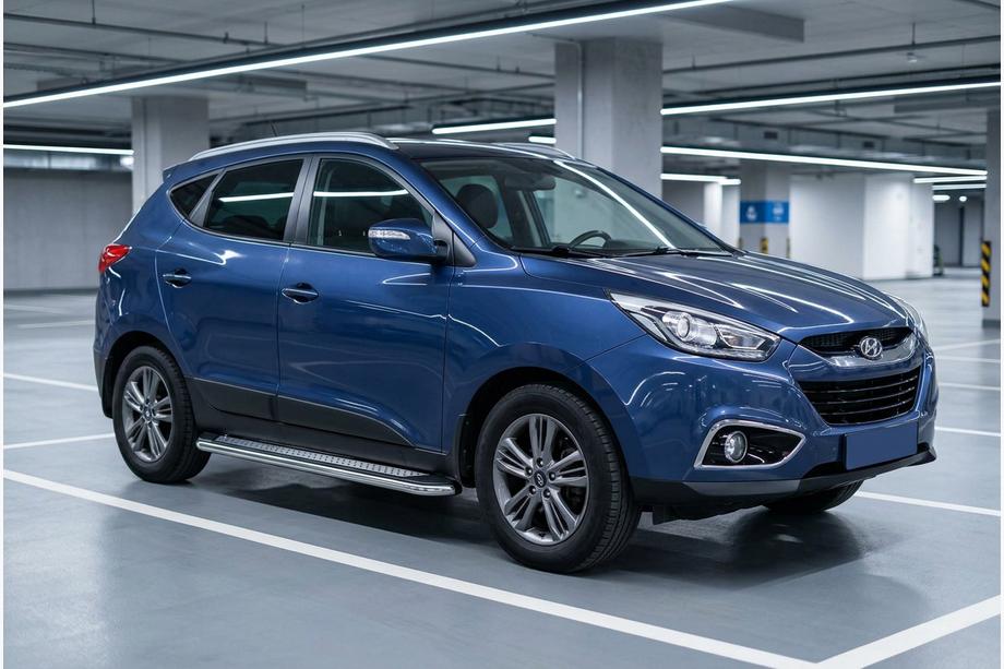 Hyundai IX-35 2010-2015 Seitenschweller Maydos V2 (2 Stk., Aluminium & Edelstahl) Image