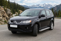 Mitsubishi Outlander 2006-2012 Seitenschweller Maydos V2 (2 Stk., Aluminium & Edelstahl) Foto 1