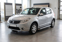Renault Sandero 2007-2013 Seitenschweller Maydos V2 (2 Stk., Aluminium & Edelstahl) Foto 1