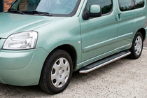 Peugeot Partner 1996-2008 Seitenschweller Maydos V2 (2 Stk., Aluminium & Edelstahl) Foto 1