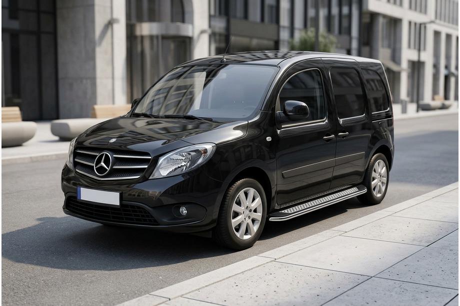 Mercedes Citan 2013-2021 Seitenschweller Maydos V2 (2 Stk., Aluminium & Edelstahl) Langer Radstand Image