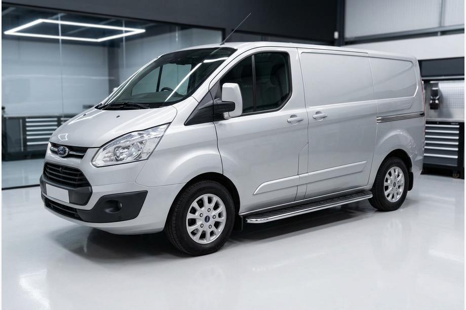 Ford Custom 2013-2022 Trittbretter Maydos V1 (2 Stk., Aluminium & Edelstahl) Image
