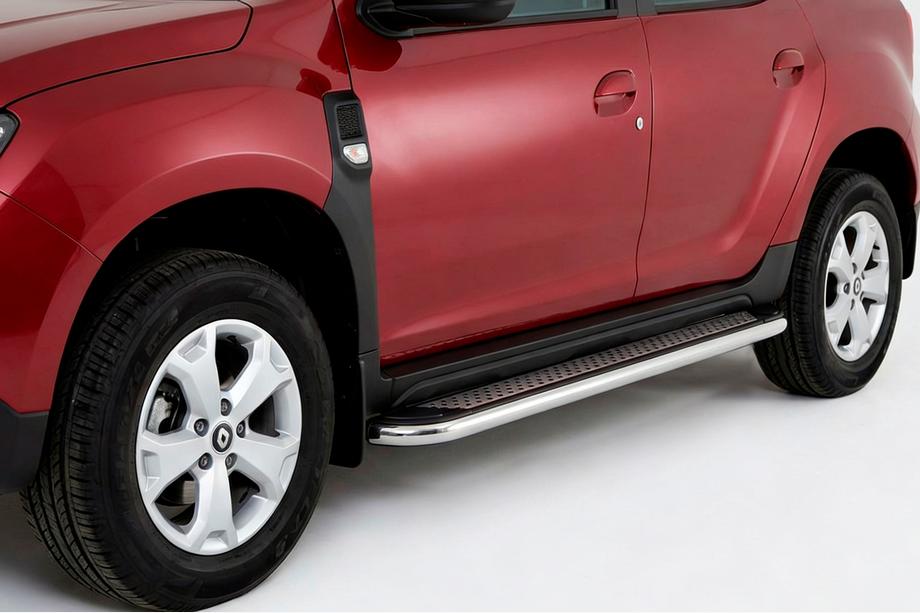 Renault Duster 2018-2024 Trittbretter Maydos V2 (2 Stk., Aluminium) Image