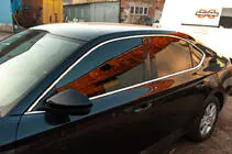 Skoda Superb 2015-2024 Komplette Fensterumrandung Edelstahl Foto 3