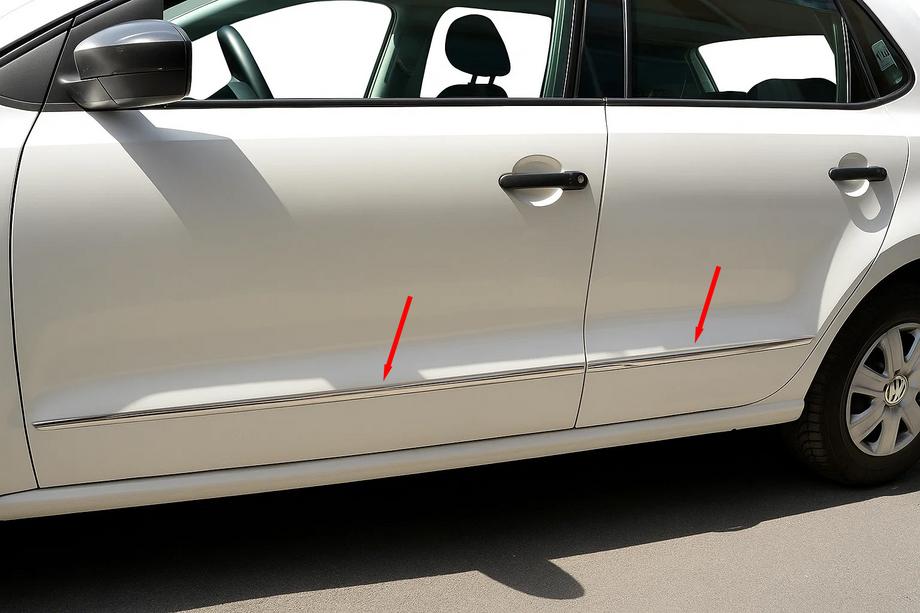 Volkswagen Polo 2010-2017 Türleisten HB Edelstahl Image