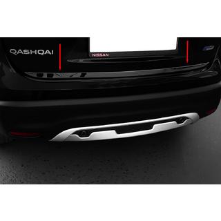 Kofferraumleiste Schwarz Chrom (Edelstahl) Nissan Qashqai 2014-2021 Foto 1