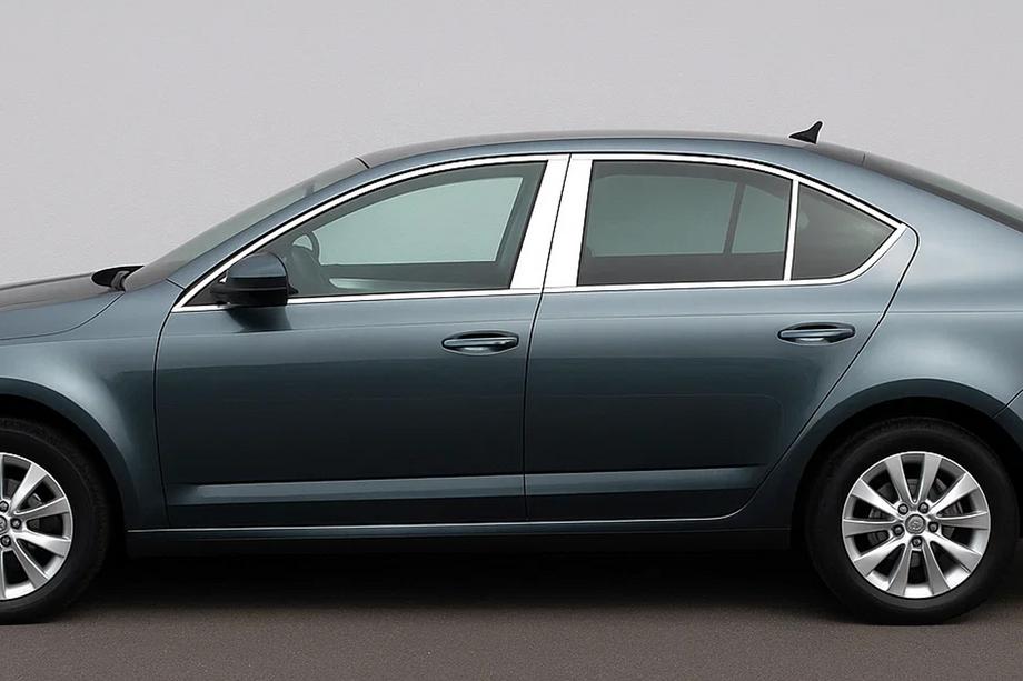 Skoda Octavia III A7 2013-2019 Edelstahl Türsäulen Zierleisten (6 Stk) Image