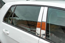 Volkswagen Golf 7/E-Golf 2012-2020 Edelstahl Säulenabdeckungen Foto 1