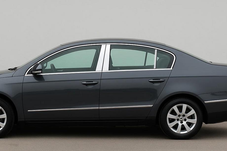 Volkswagen Passat B6 2006-2012 Edelstahl Türsäulen Zierleisten (SD) Image