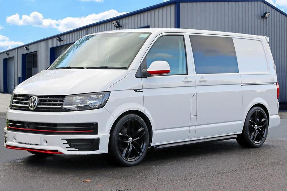 Volkswagen T6 2015-2024 Frontstoßstangenlippe Sportline 2015-2018 (grundiert zum Lackieren) Foto 1