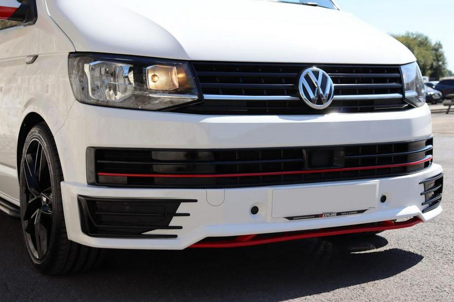 Volkswagen T6 2015-2024 Frontstoßstangenlippe Sportline 2015-2018 (grundiert zum Lackieren) Foto 2