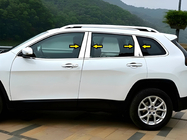 Jeep Cherokee KL 2013- Edelstahl Türsäulen Zierleisten Foto 1
