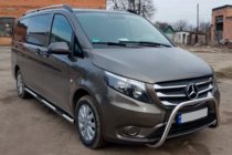 Mercedes Vito/V-class W447 2014- Seitliche Rohre 2 Stk., Edelstahl d60, langer Radstand (L3) Foto 3