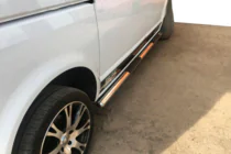 Volkswagen T6 2015-2024 Seitliche Rohre (2 Stk., Edelstahl) Foto 12