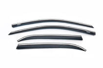 Hyundai I-20 2014-2020 Windabweiser mit Chromleiste (4 Stk, Niken) Foto 2