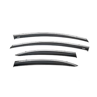 Windabweiser mit Chromleiste (4 Stk, Niken) Honda Civic Sedan VIII 2006-2011 Foto 2