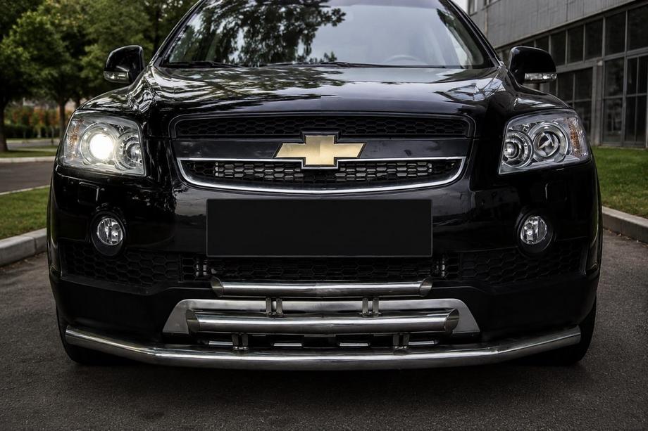 Chevrolet Captiva 2006-2019 Frontschutzbügel 3-fach (Edelstahl) Image