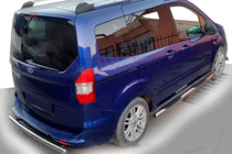 Ford Courier 2014-2023 Seitliche Rohre (2 Stk., Edelstahl) Foto 1