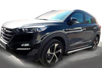 Hyundai Tucson TL 2016-2021 Seitliche Rohre (2 Stk., Edelstahl) Foto 1
