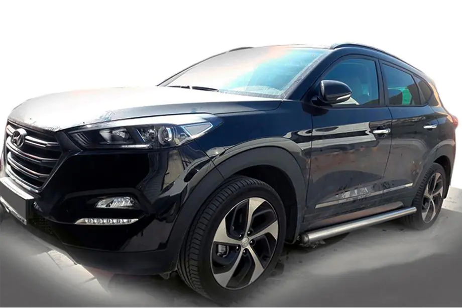 Hyundai Tucson TL 2016-2021 Seitliche Rohre (2 Stk., Edelstahl) Image