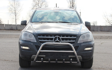 Mercedes ML W164 2005-2011 Frontbügel WT003 (Edelstahl) Foto 1