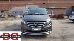 Mercedes Vito/V-class W447 2014- Frontschutzbügel ST014 (Edelstahl) 60/42 Foto 4