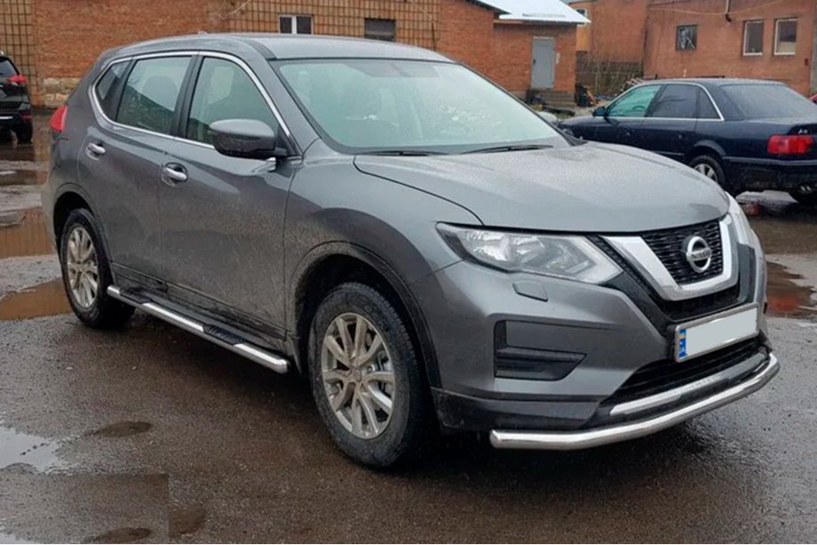 Nissan X-trail T32/Rogue 2014-2021 Seitliche Rohre (2 Stk, Edelstahl) Image
