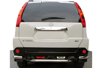 Nissan X-trail T31 2007-2014 Hintere Eckschutzrohre mit Mittelteil AK0073 (2 Stk., Edelstahl) Foto 1