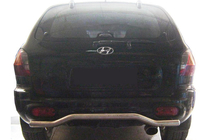 Hyundai Santa Fe 1 2000-2006 Heckbügel AK004 (Edelstahl) Foto 1
