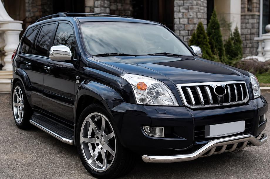 Toyota Land Cruiser Prado 120 2002-2009 Frontbügel ST011 (Edelstahl) Image
