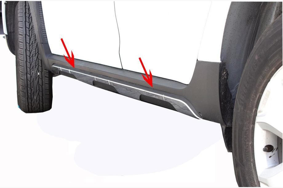 Dacia Duster 2018-2024 Edelstahl Türleisten Abdeckungen (6 Stk) Carmos - Türkischer Edelstahl Image