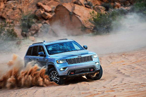 Übersicht eines SUV Jeep Grand Cherokee Trailhawk