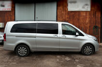 Mercedes Vito/V-class W447 2014- Schwarze Dachreling CAN Original Design (Metallfuesse) Foto 5