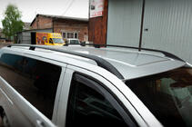 Mercedes Vito/V-class W447 2014- Schwarze Dachreling CAN Original Design (Metallfuesse) Foto 1