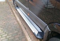 Volkswagen Crafter 2006-2016 Trittbretter Allmond Grey (2 Stk., Alu) Lang/ExtraLang Foto 2