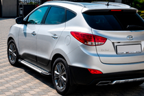 Hyundai IX-35 2010-2015 Trittbretter Allmond Grey (2 Stk., Alu) Foto 1
