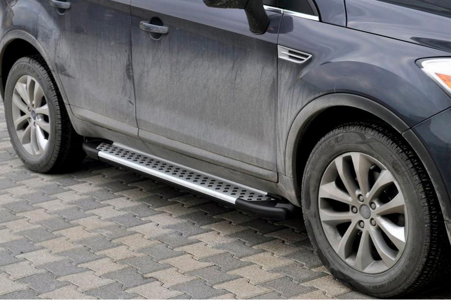 Ford Kuga 2008-2013 Trittbretter Allmond Grey (2 Stk., Alu) Image